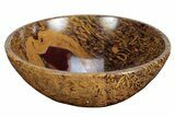Polished Coquina Jasper (Calligraphy Stone) Bowls - 3" Size - Photo 2